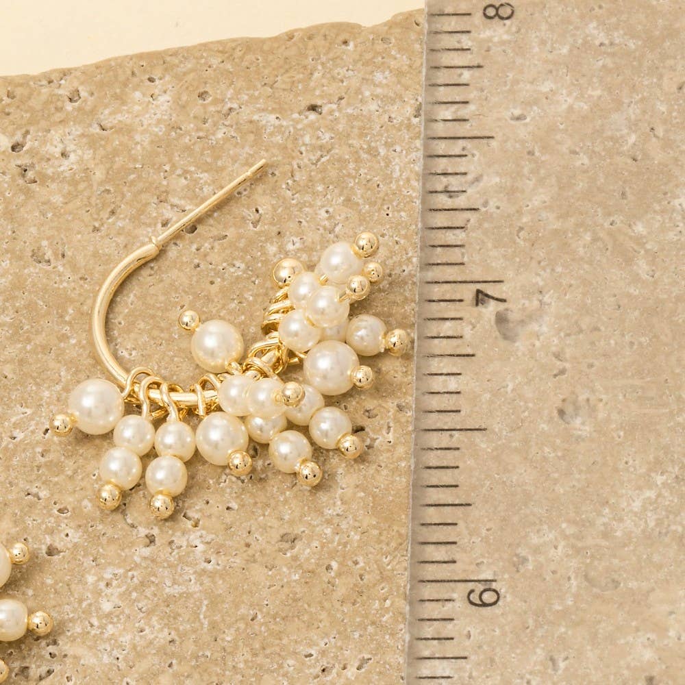 The Pearl Pom Hoops