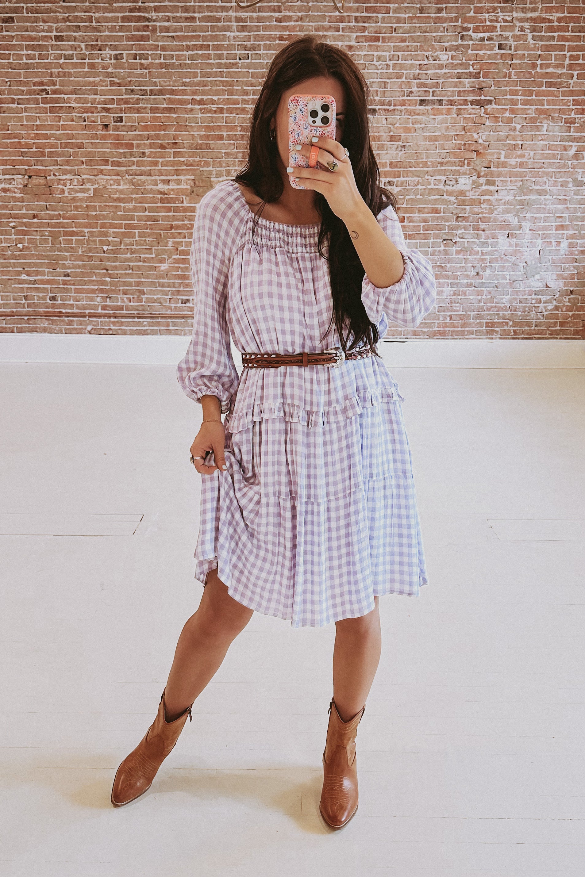 midi picnic dress Rose Purple Halter Midi Summer Dress with Pockets Vintage Rose Purple / Large