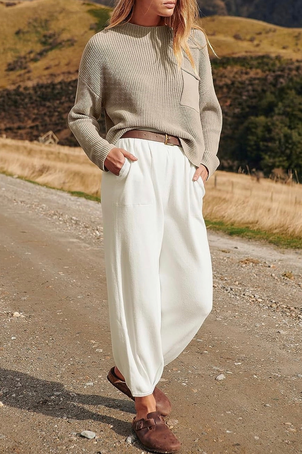 Knit Top and Joggers Set