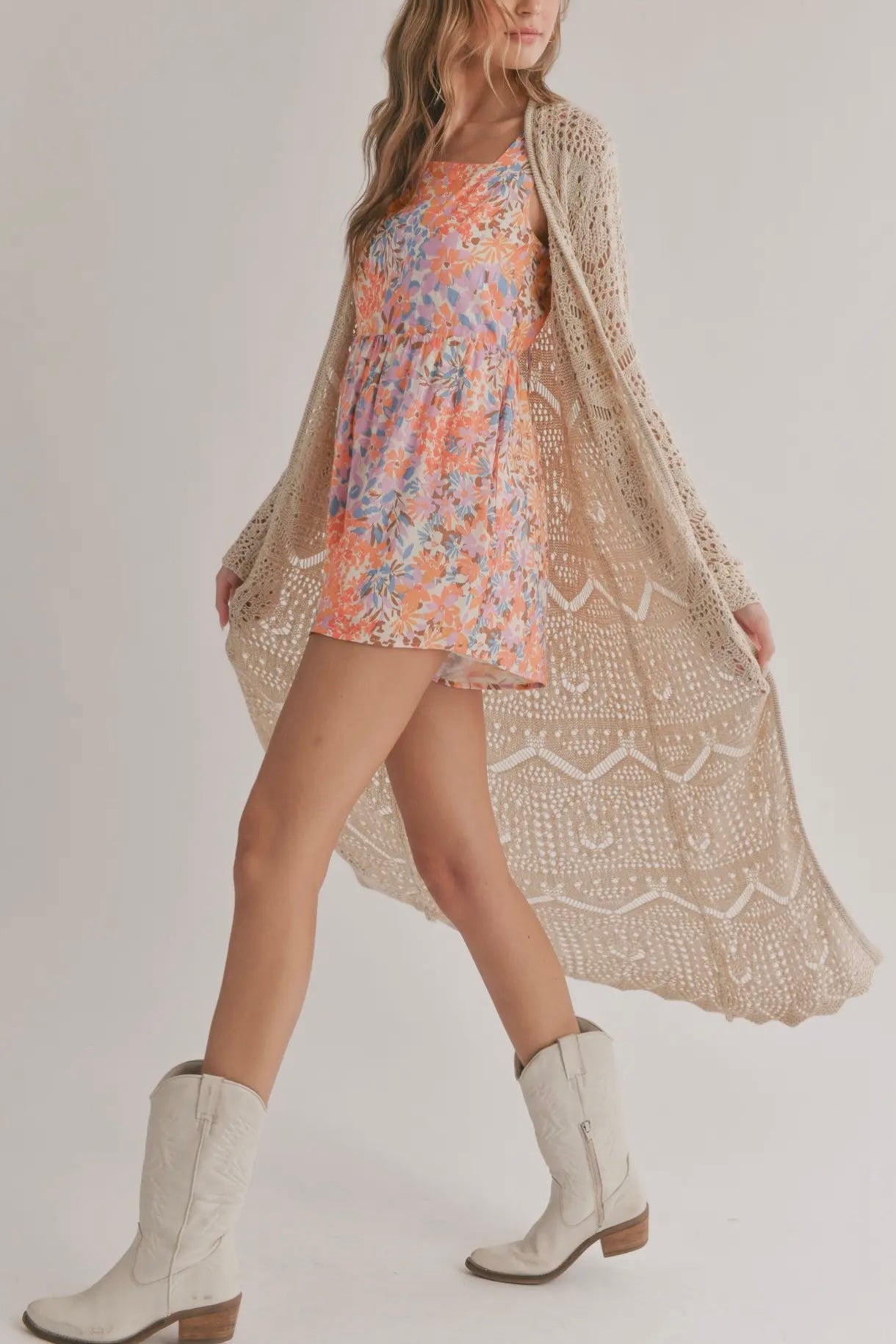 Forget-Me-Not Crochet Duster