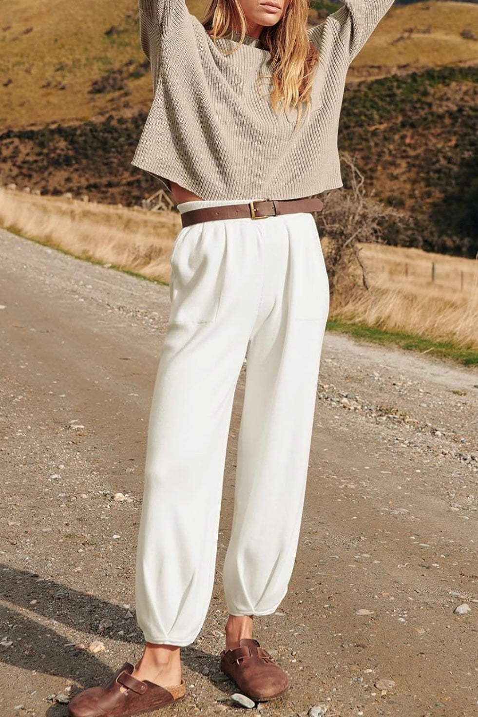 Knit Top and Joggers Set