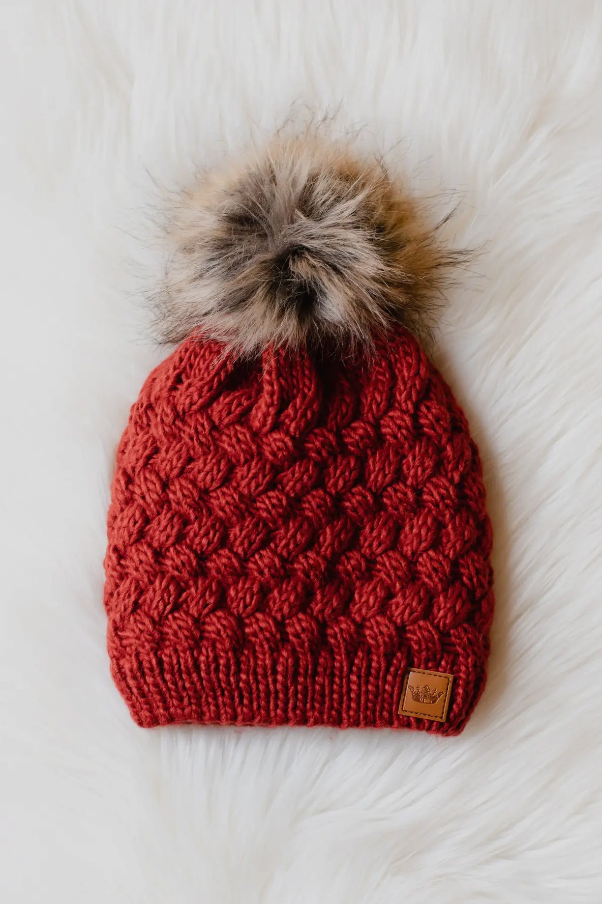 Cable Knit Pom Hat