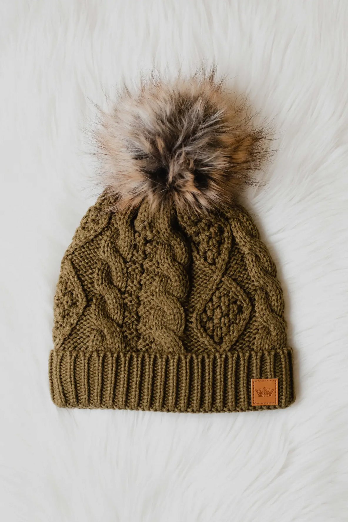 Cable Knit Pom Hat