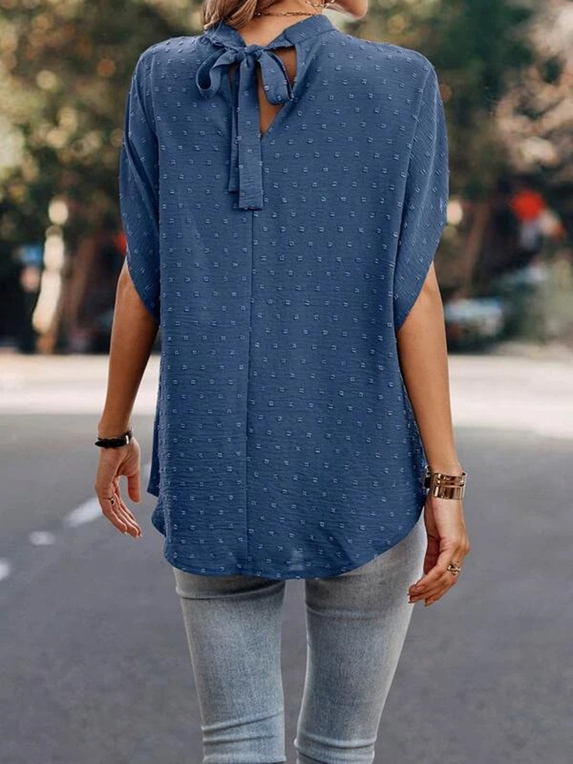 Soft & Breezy Swiss Dot Blouse