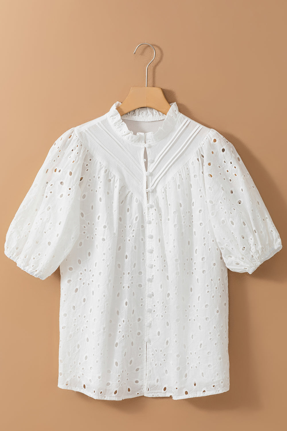 Juliet Eyelet Button Up Blouse