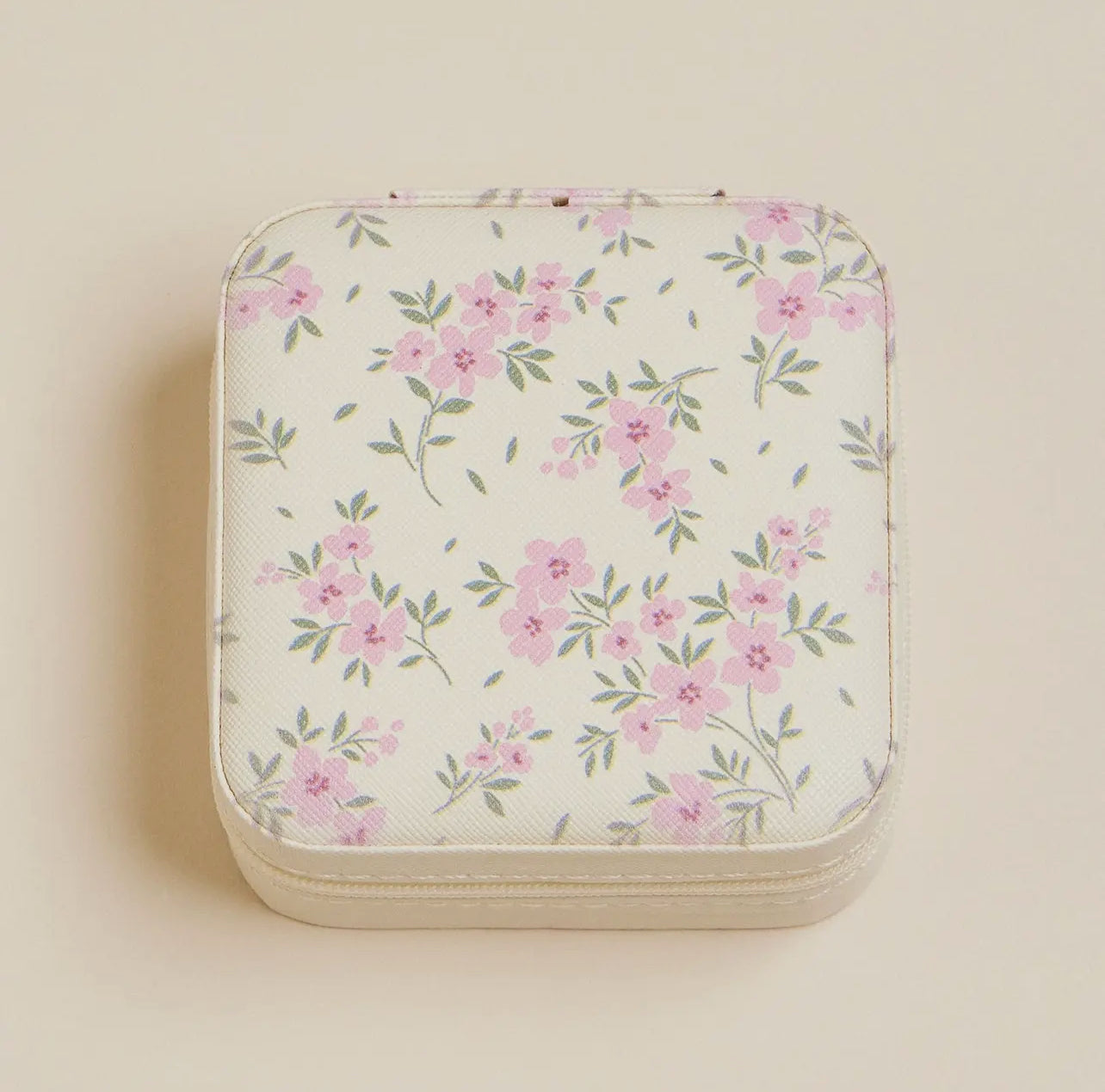 The Garden Case - Petite Floral Travel Jewelry Box
