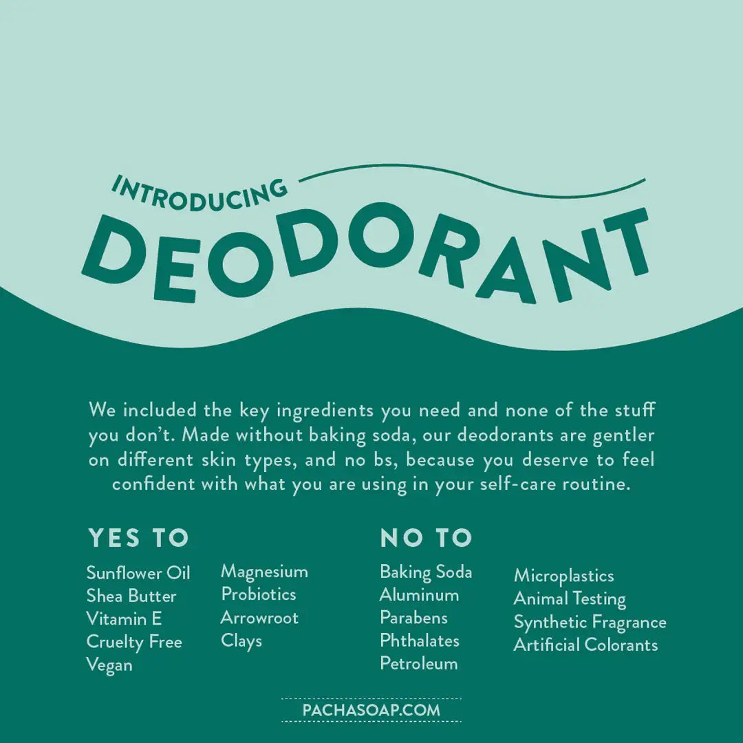 Pacha Soap Co. Natural Deodorant SAND & SEA