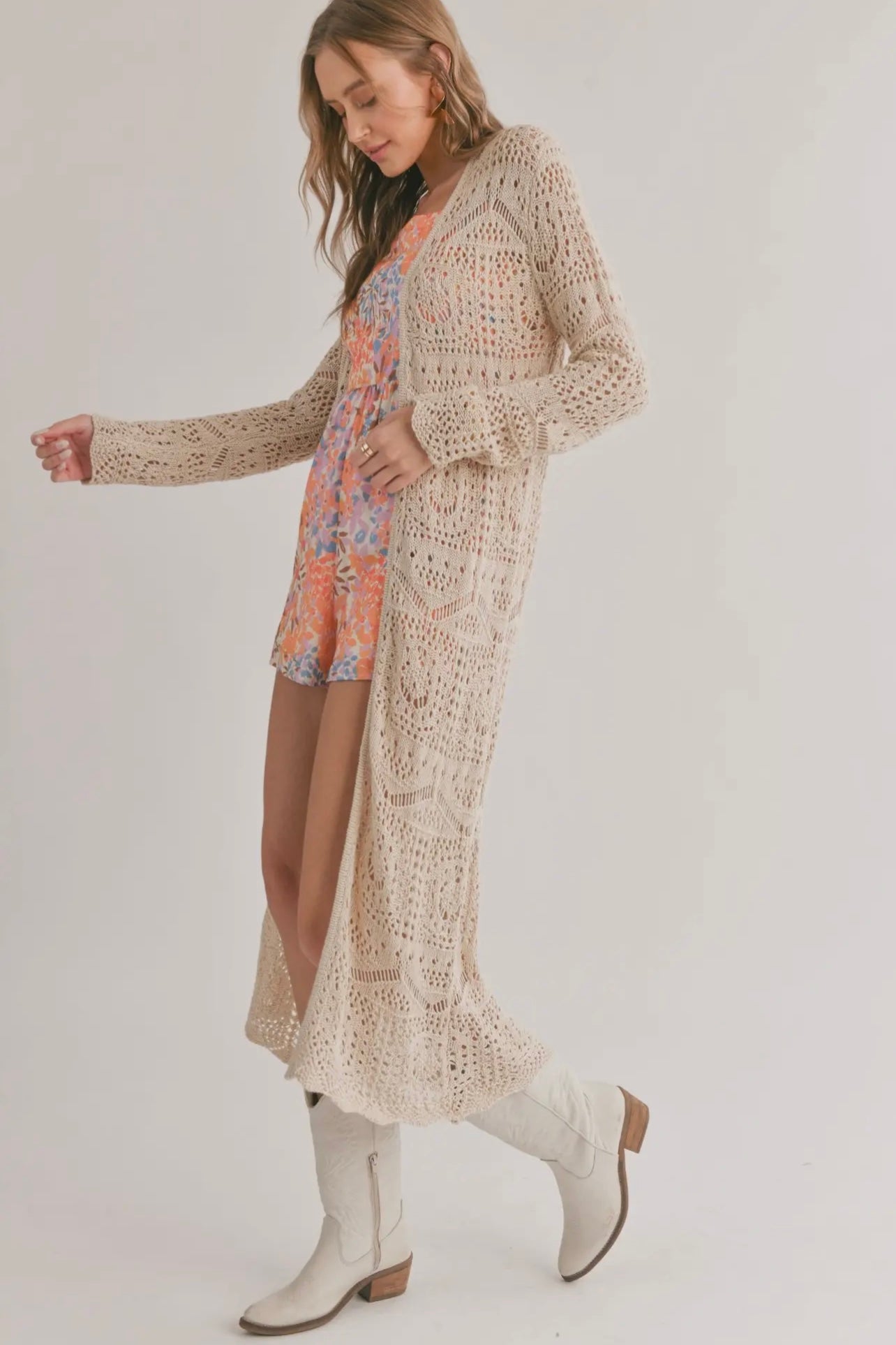 Forget-Me-Not Crochet Duster