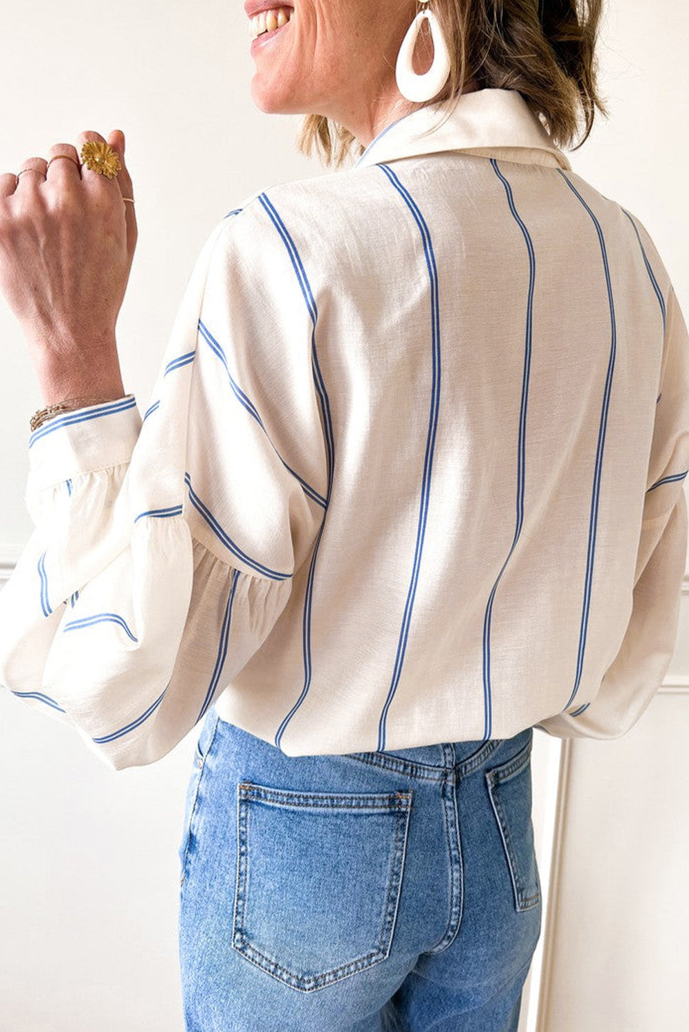 Brunch Club Striped Shirt