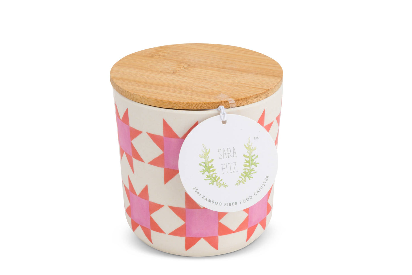 Pink Quilt Sara Fitz 35oz Canister