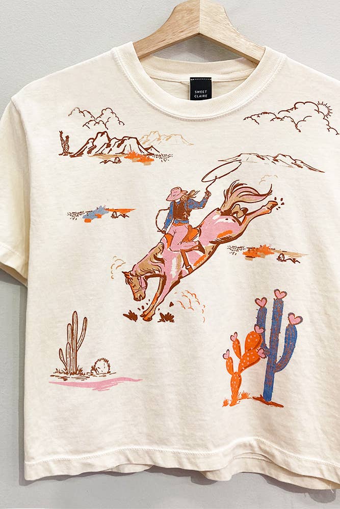 Bronco Babe Cropped Tee
