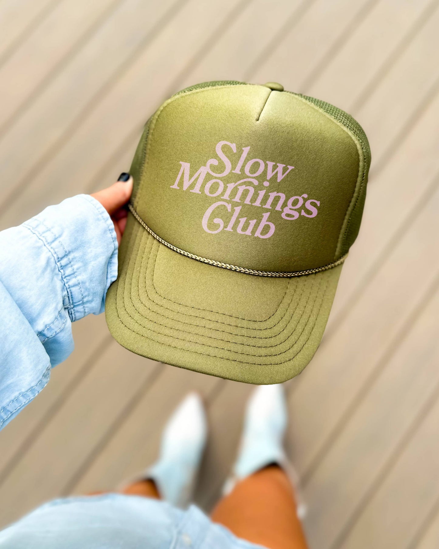 Slow Mornings Club Trucker Hat