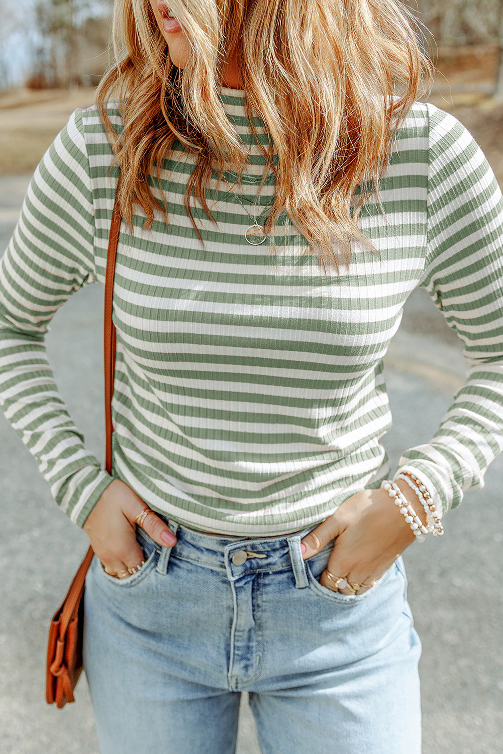 Double Take Mock Neck Top