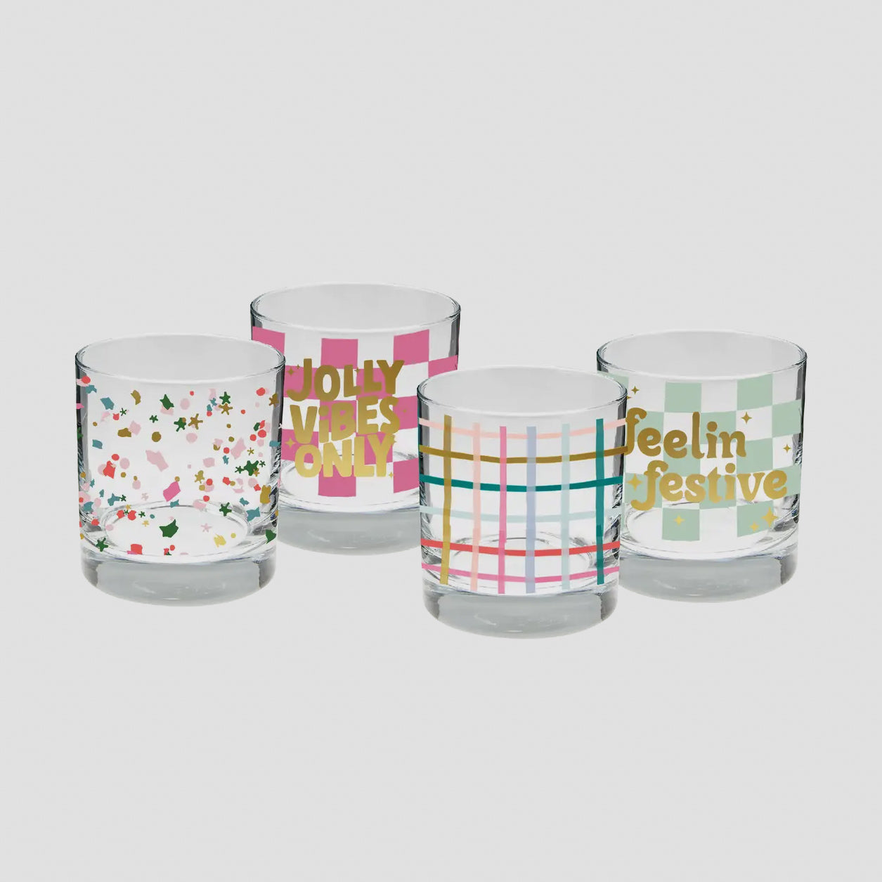 Holiday Rocks Glass Set