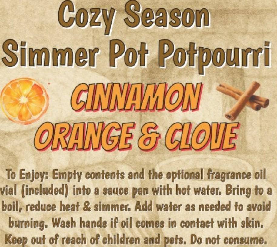 Cinnamon Orange & Clove Simmer Pot