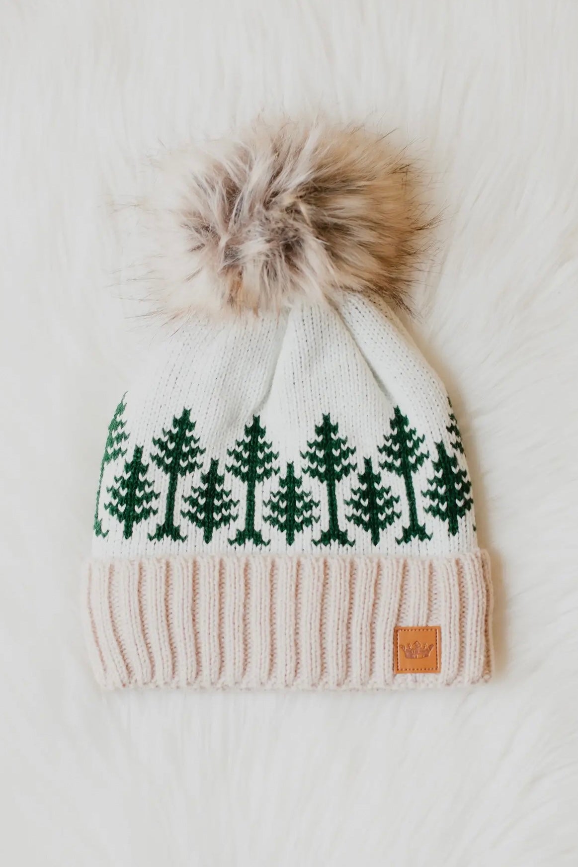 Woodland Tree Pom Beanie