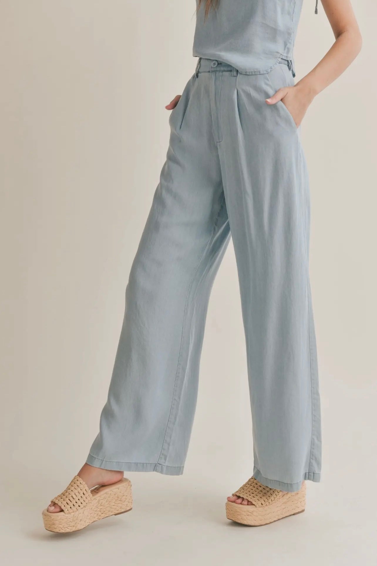 Easy Breezy Chambray Pants