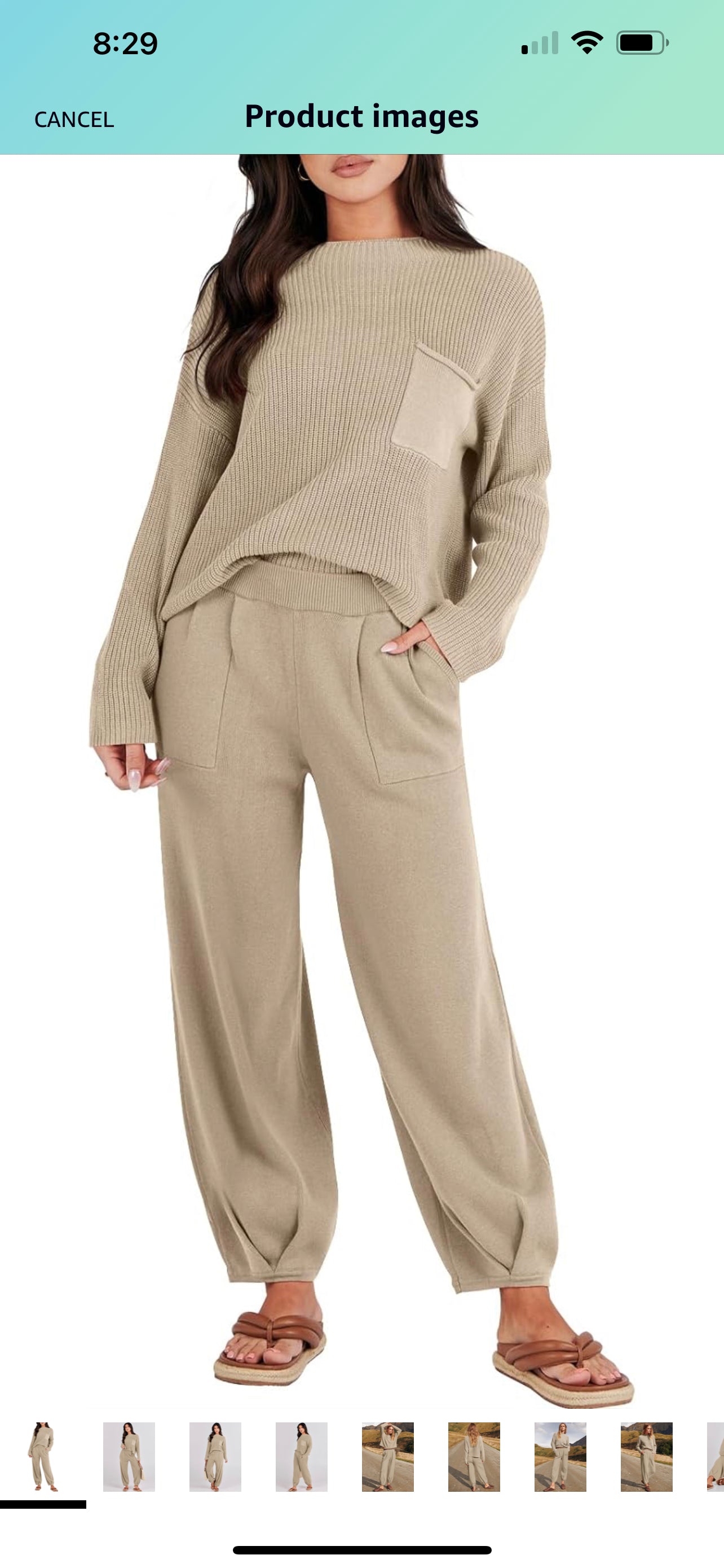 Knit Top and Joggers Set