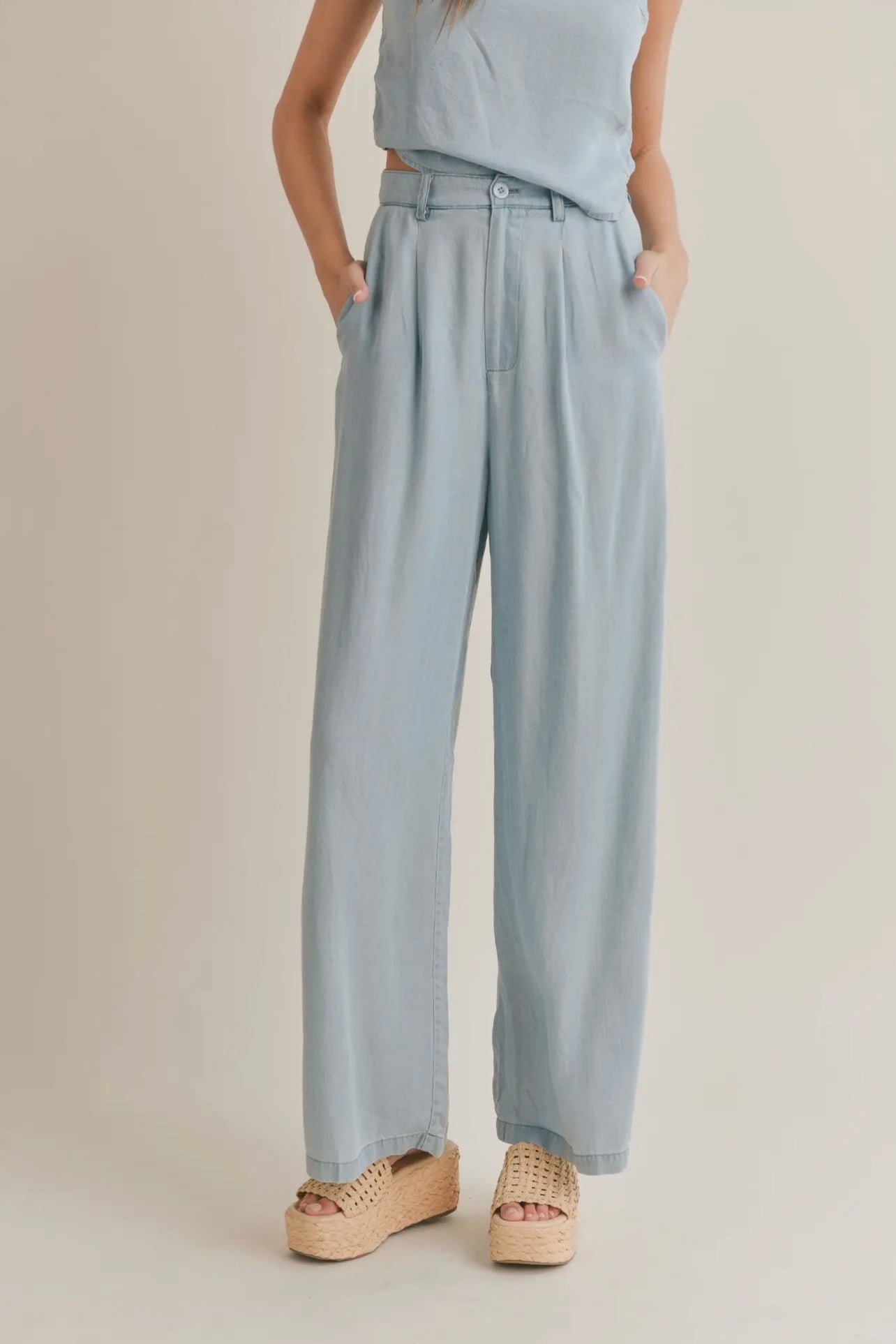 Easy Breezy Chambray Pants