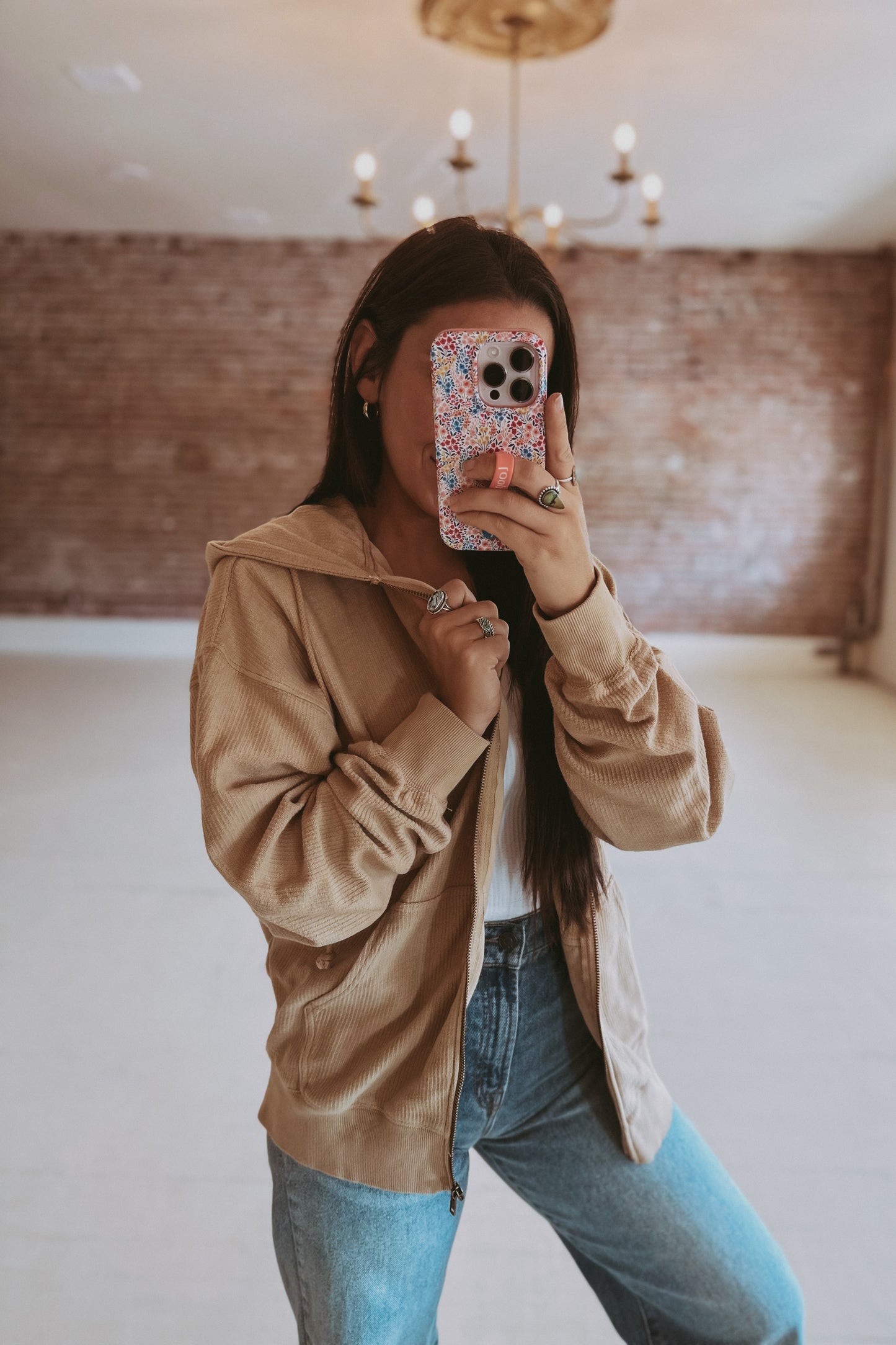 Easy Does It Zip Up Hoodie