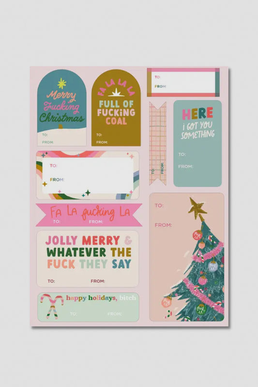 Merry Fucking Christmas Gift Labels