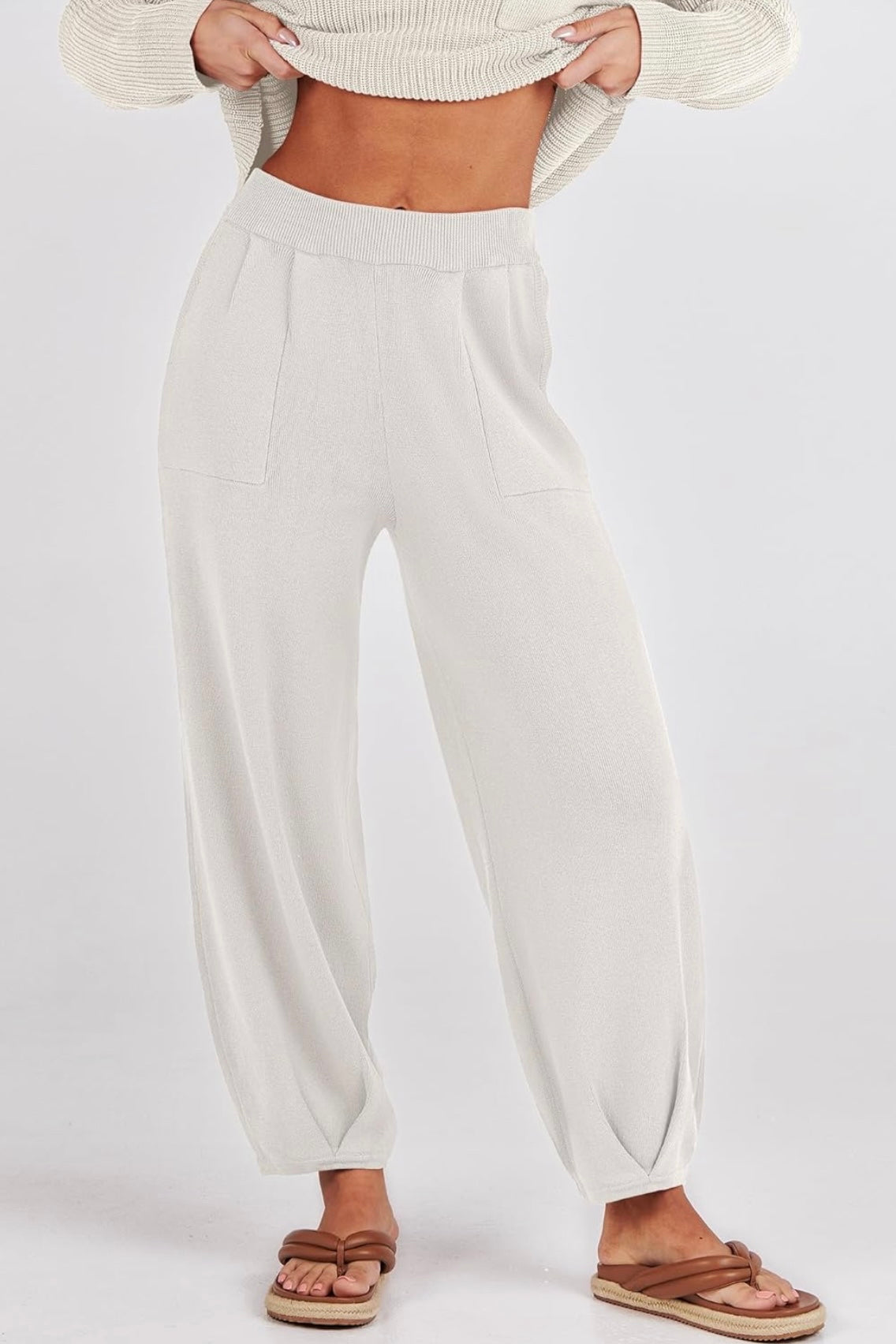 Knit Top and Joggers Set