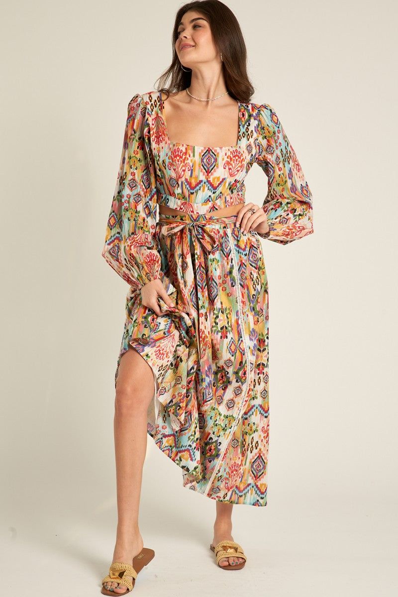 The Tulum Open Waist Maxi Dress
