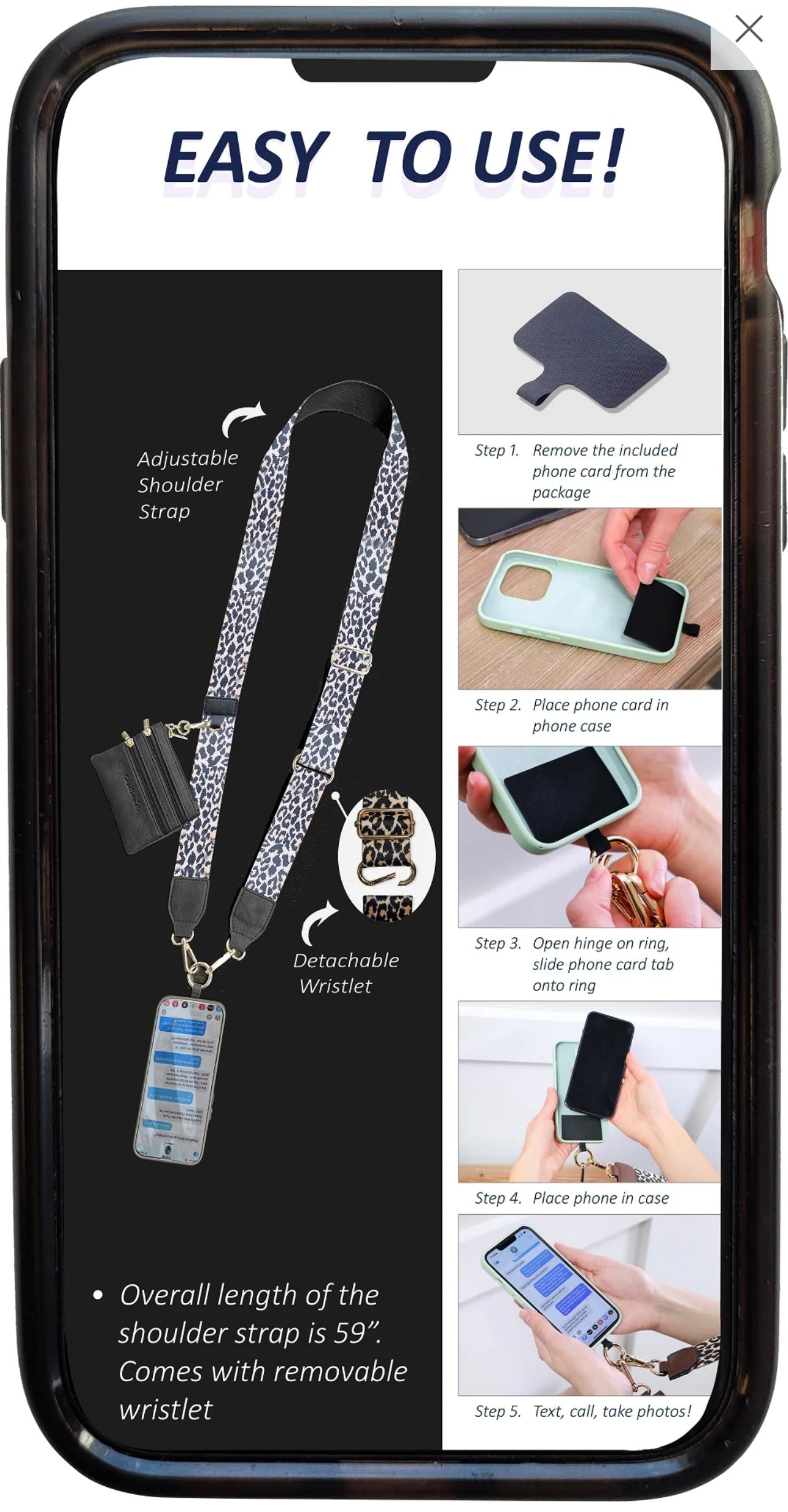 Clip & Go Phone Strap