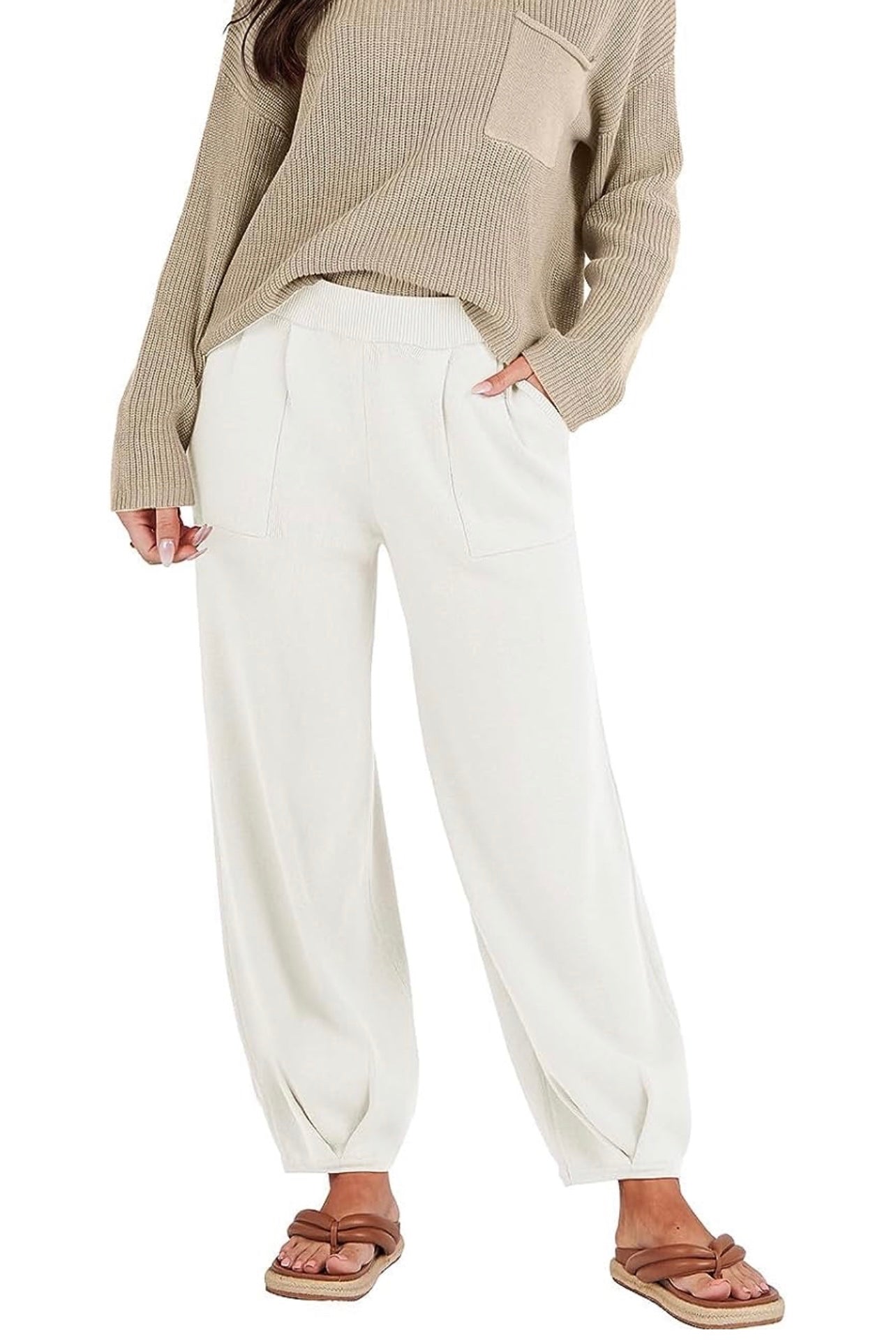 Knit Top and Joggers Set