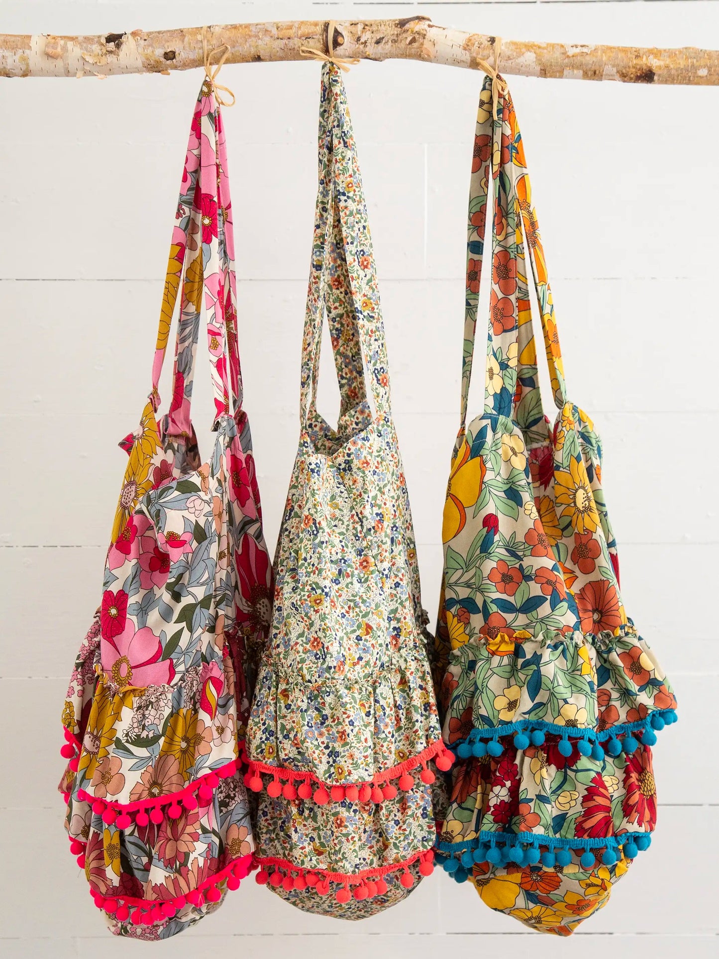 Natural Life Ruffle Tote Bag