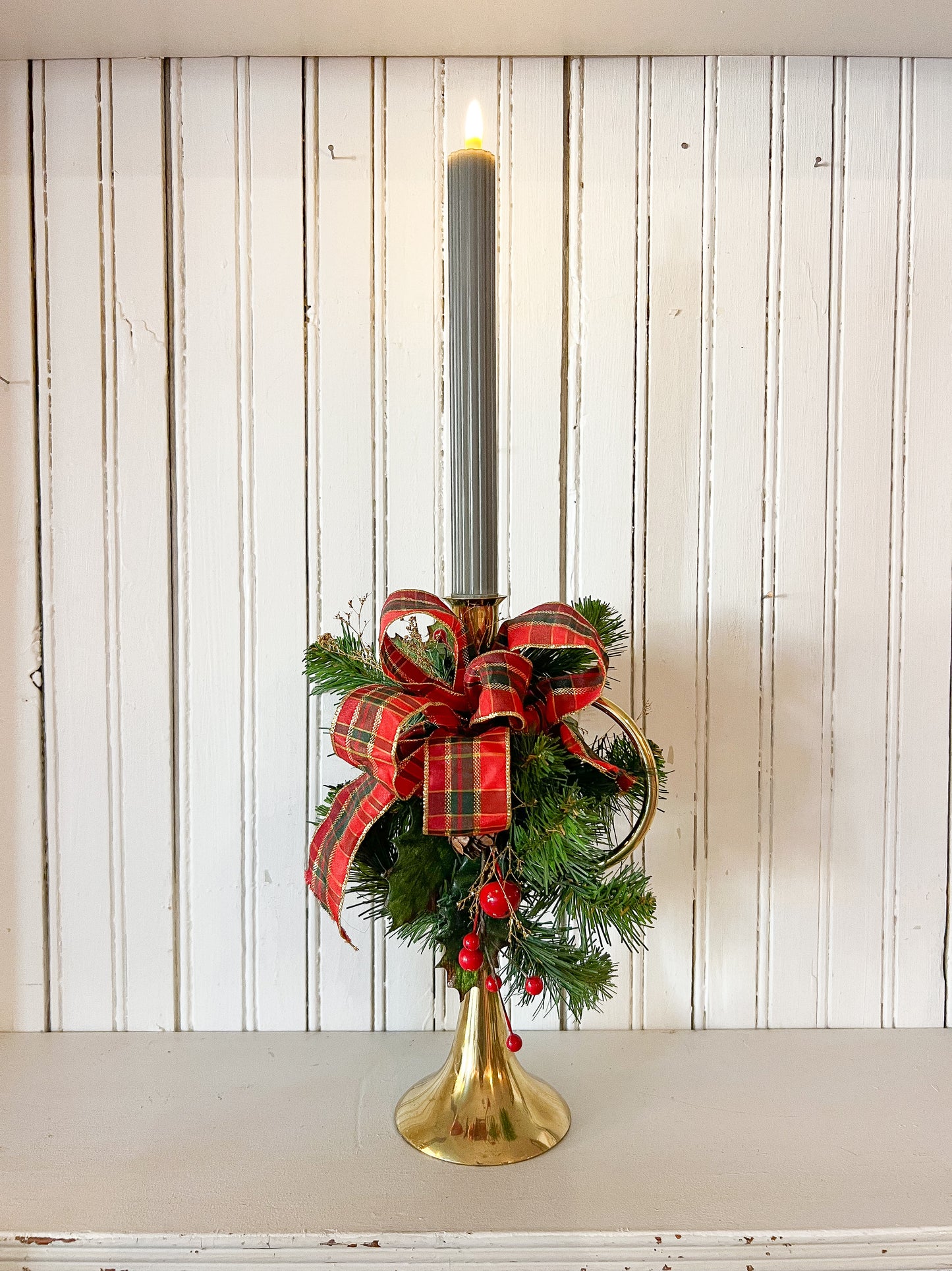 FOUND & Co. Holly Horn Candle Holders