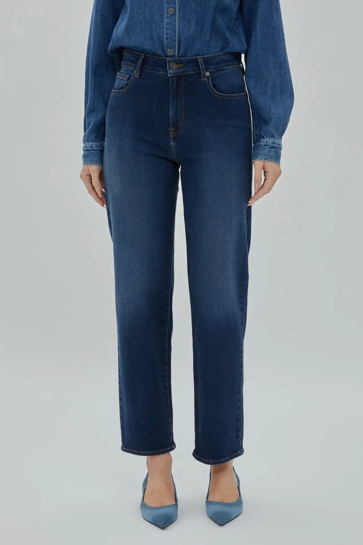 HIDDEN Tracey High Rise Straight Jeans