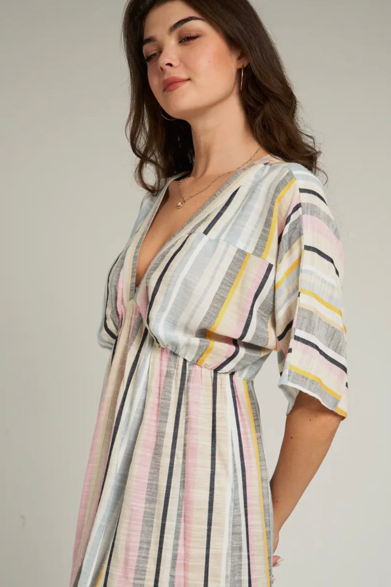 Multi Stripe Maxi Dress