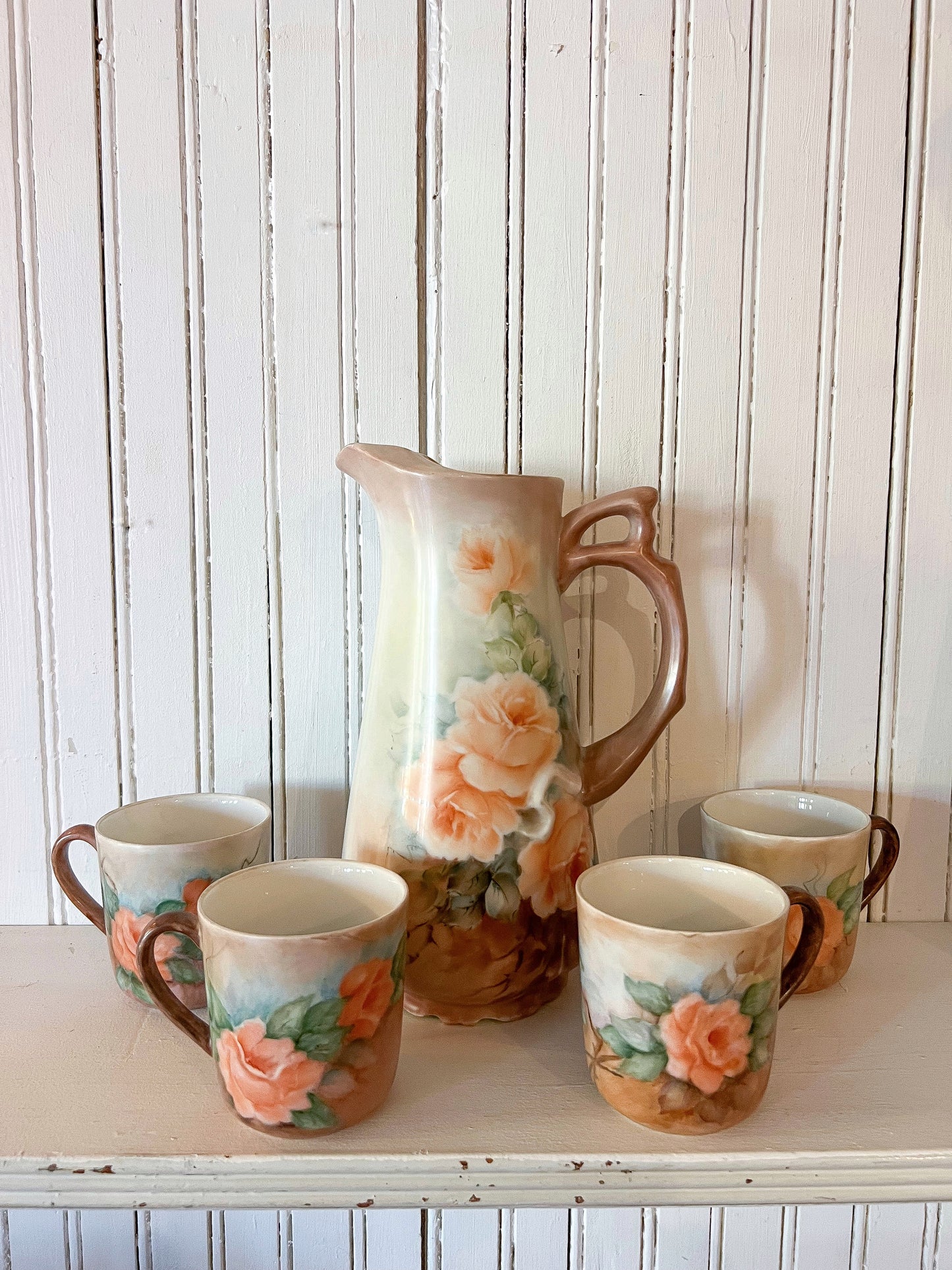 FOUND & Co. Peach Blossom Pitcher Set