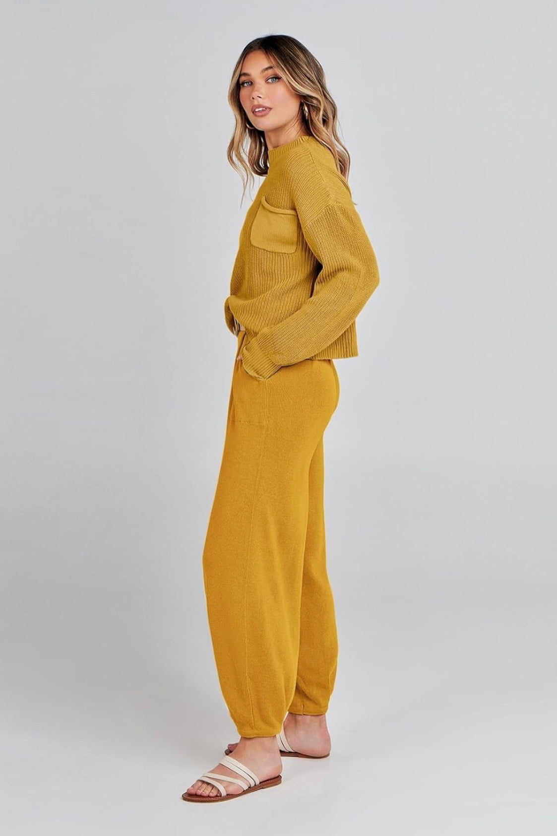 Knit Top and Joggers Set
