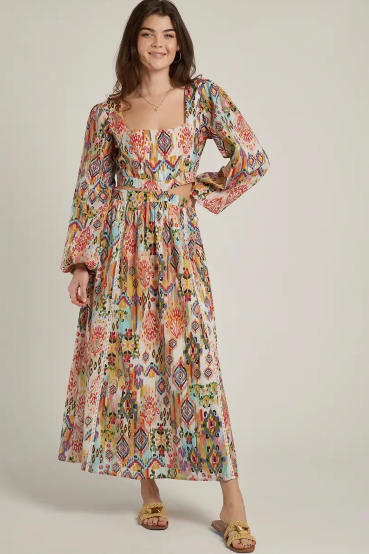 The Tulum Open Waist Maxi Dress