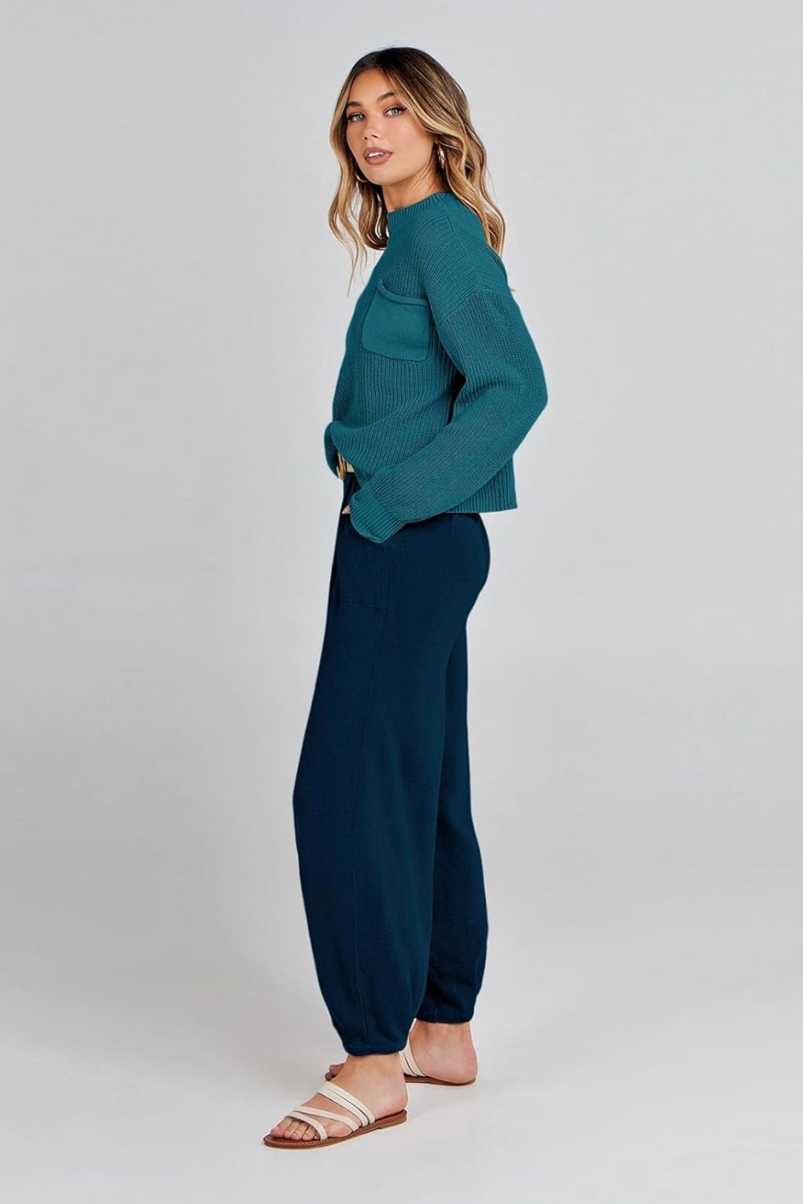 Knit Top and Joggers Set