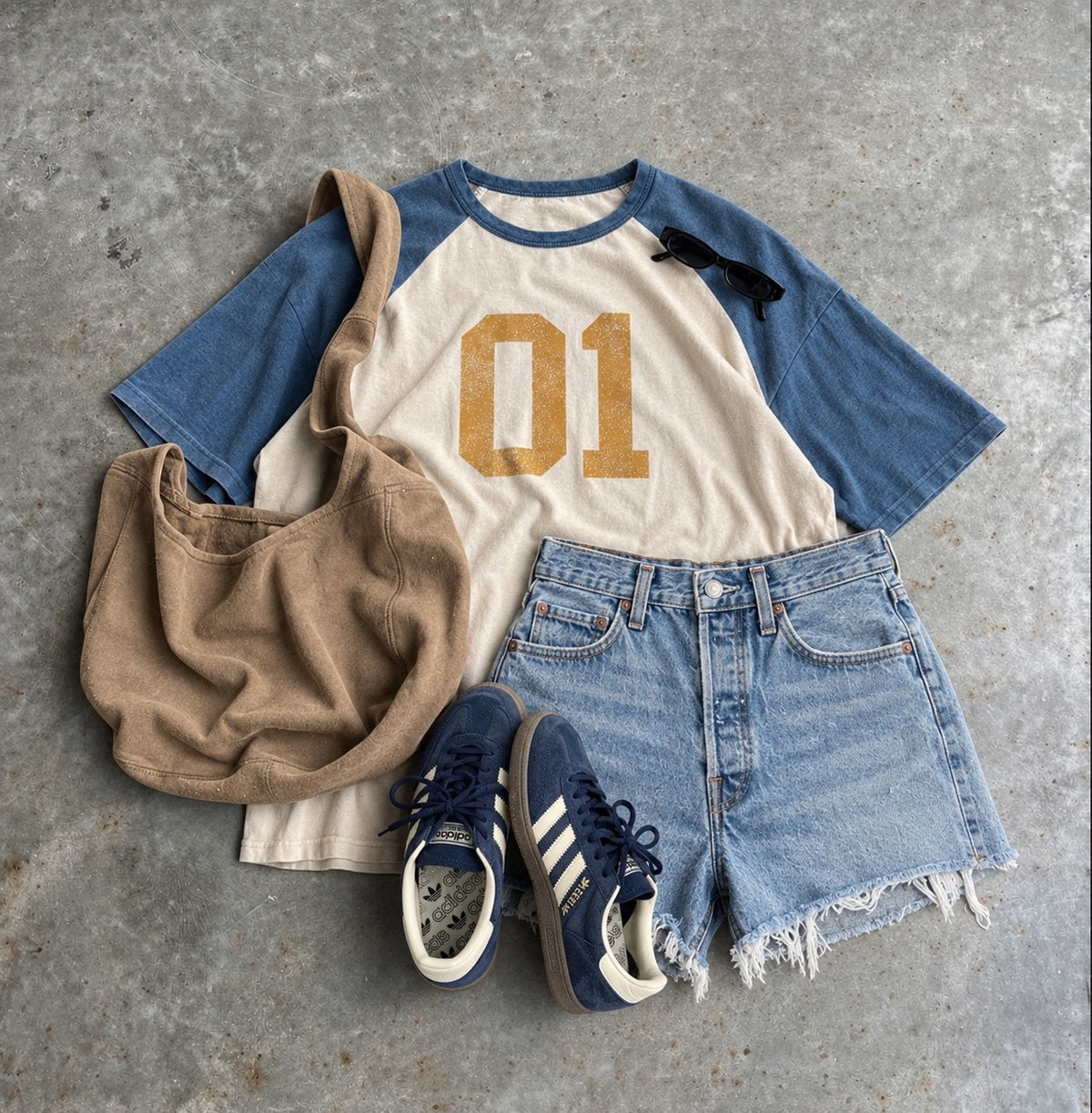 The Varsity 01 Raglan Tee