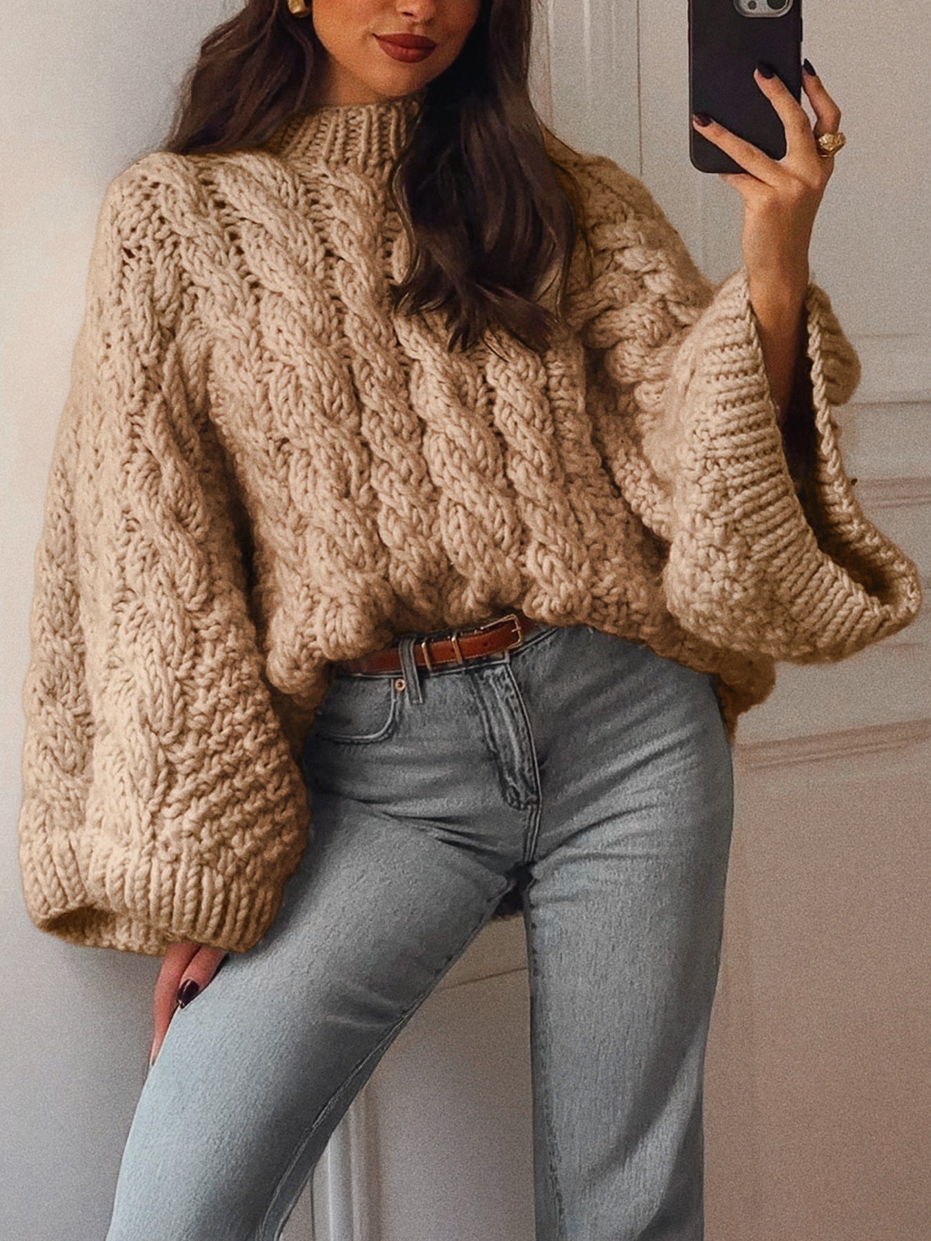 Coffeehouse Cozy Knit Sweater