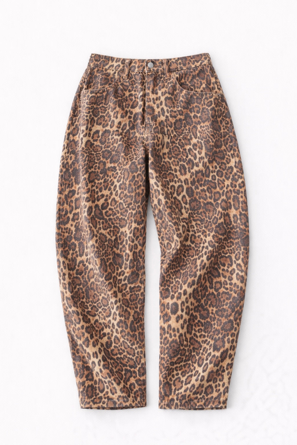 Everyday Leopard Barrel Jean