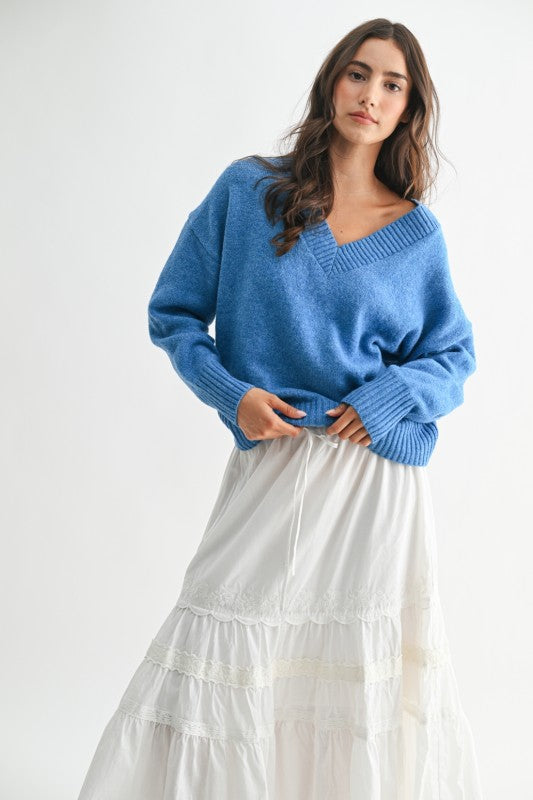 Cornflower Sky Knit Sweater