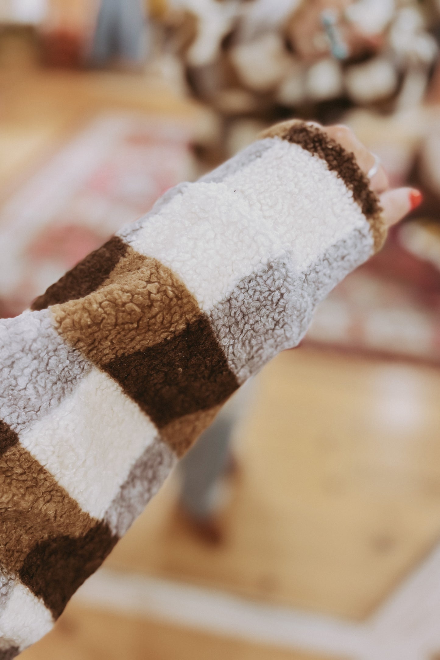 Willow Checkered Teddy Jacket