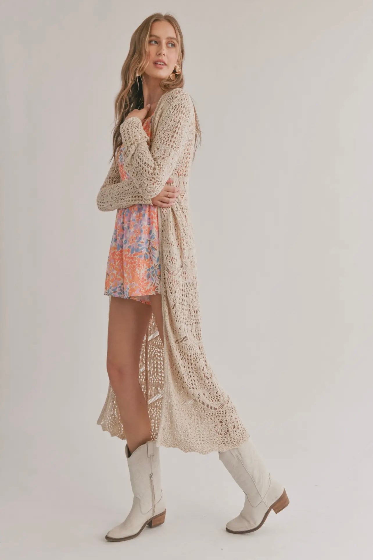 Forget-Me-Not Crochet Duster
