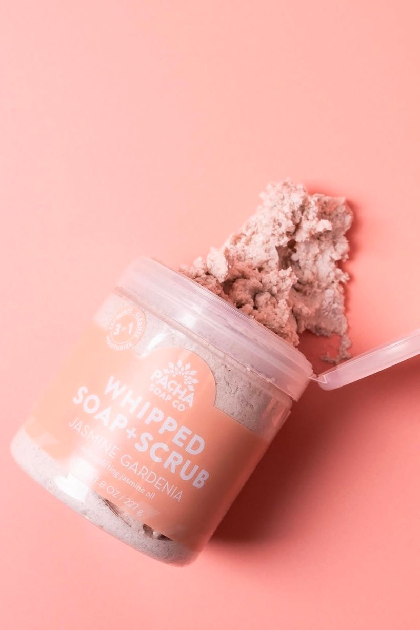 Jasmine Gardenia Whipped Soap + Scrub