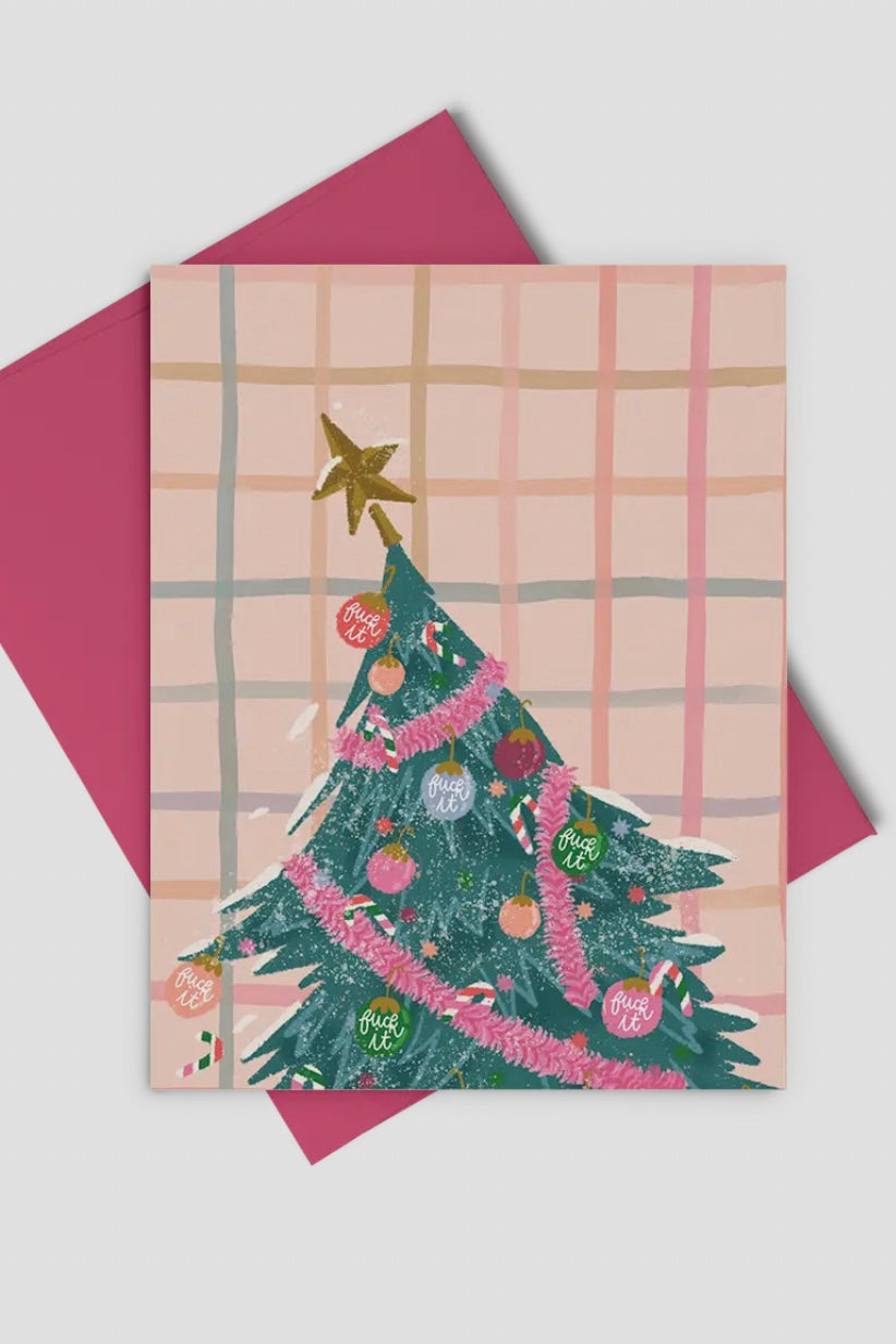 'Fuck it' Tree Greeting Card