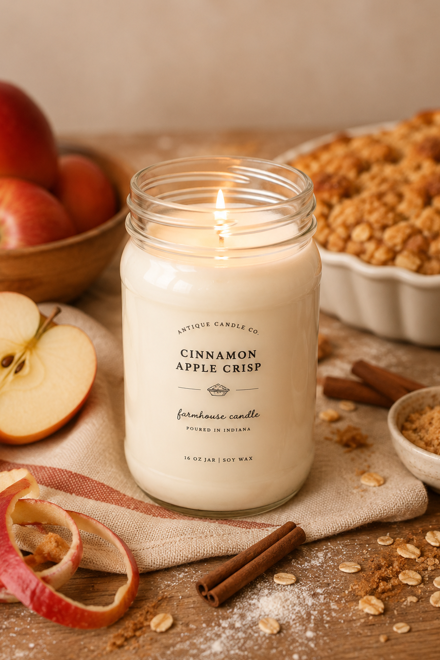 Antique Candle Co.® - Cinnamon Apple Crisp