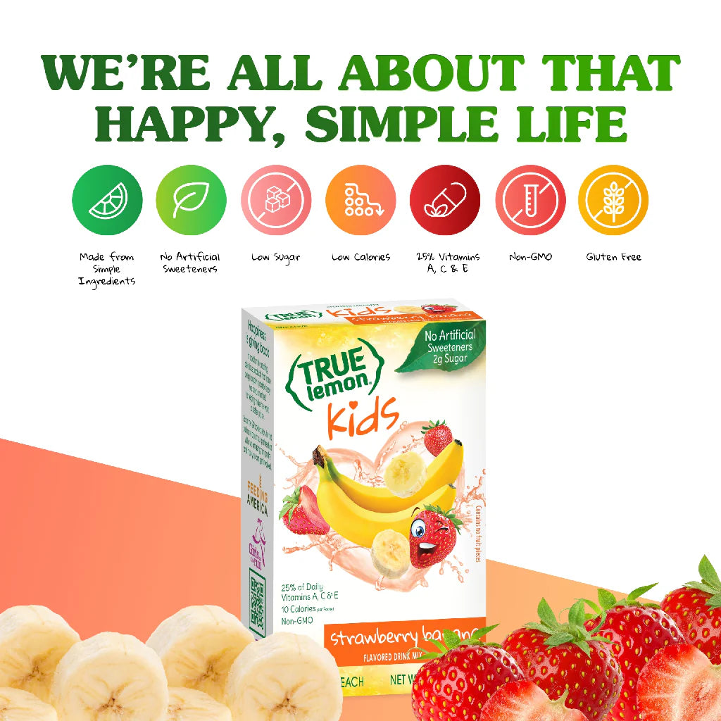 True Citrus - True Lemon KIDS Strawberry Banana