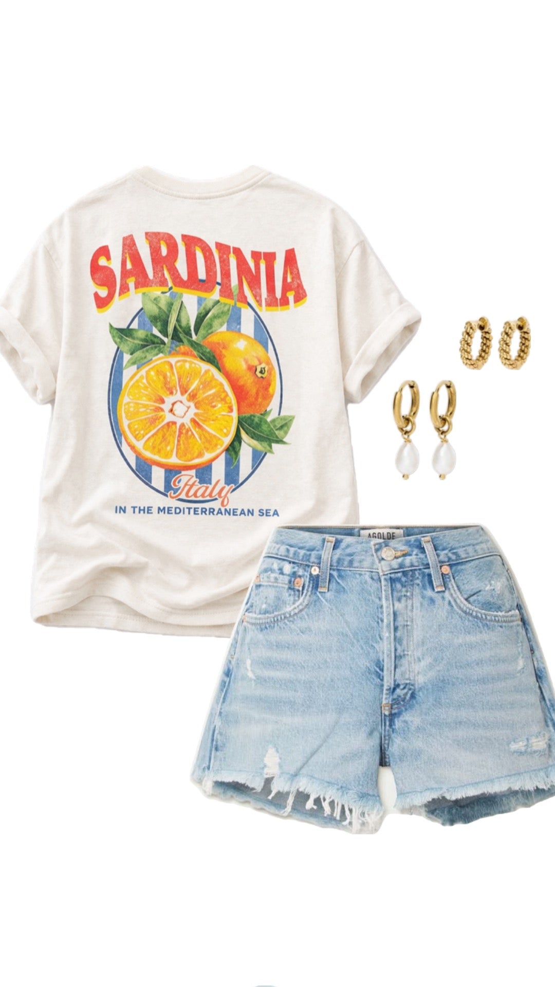 Sardinia Postcard Tee