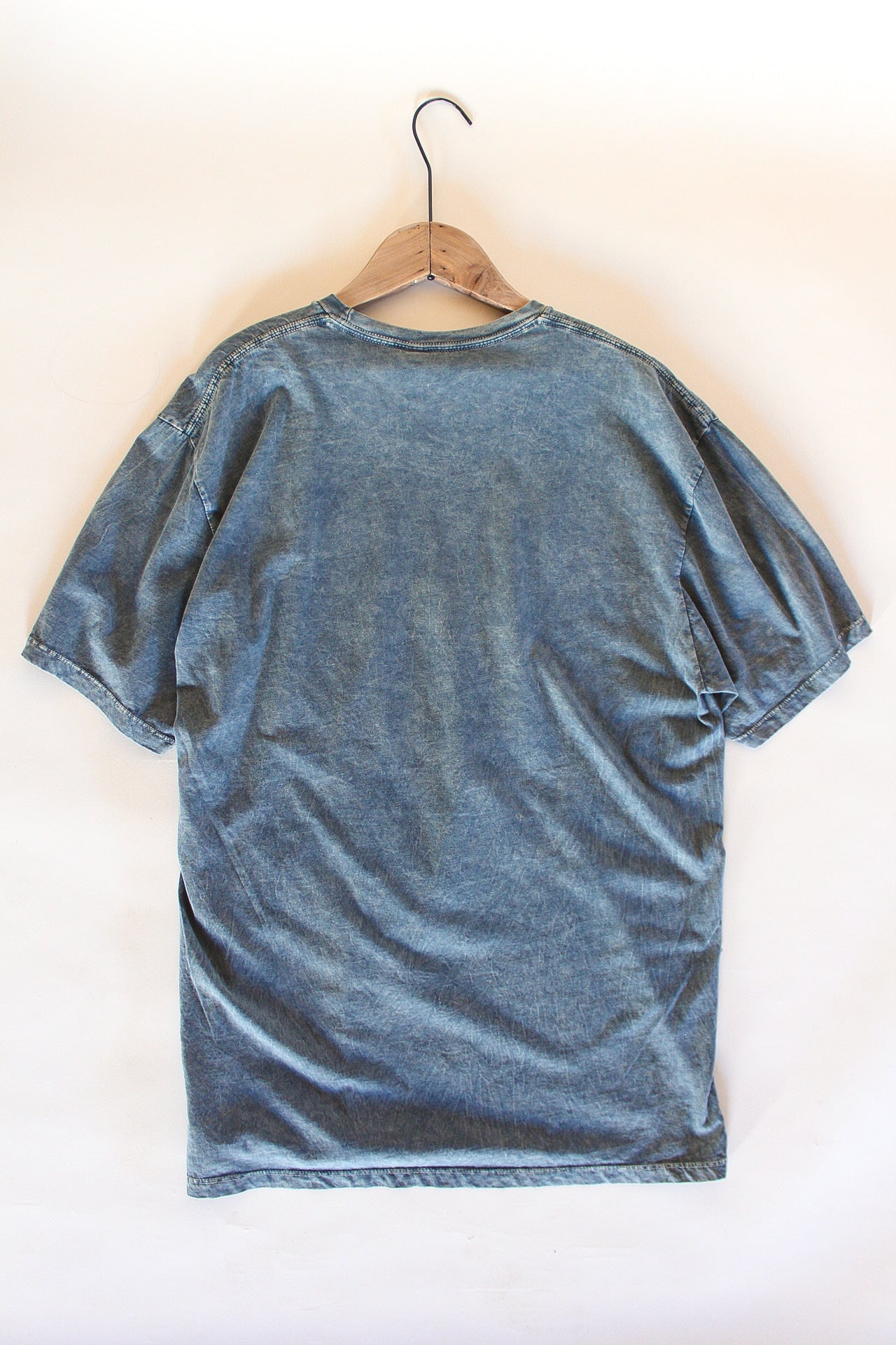 Skeleton Rock On Oversized Graphic Tee