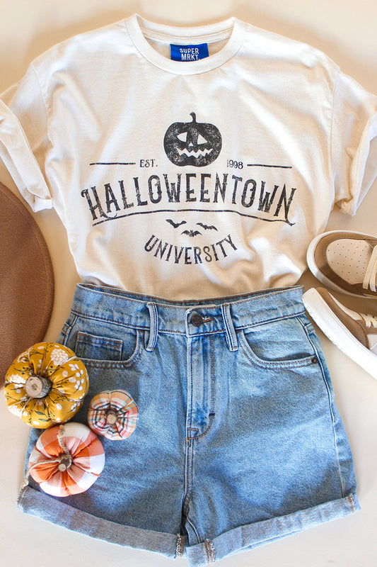 Halloween Town University Oversized Tee